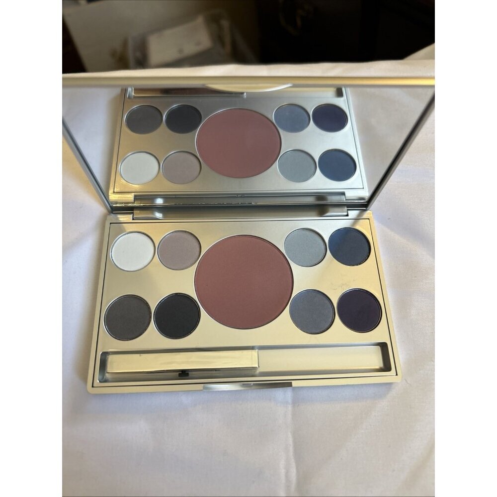 Models prefer Eight multi-faceted gemstone eye shadows & blush blue & browns